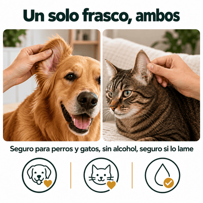 Limpiador de Oídos para Perros y Gatos